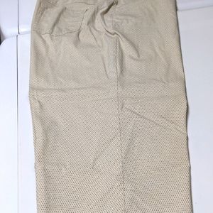 Westbound Woman Capri 20W slimming panel front cream pinpoint dots